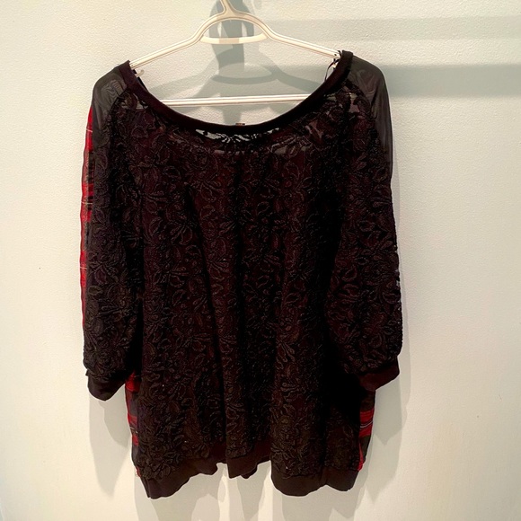 LOVE&LEGEND • 3/4 sleeve bomber oversized shirt ❤️🖤 - Picture 6 of 9